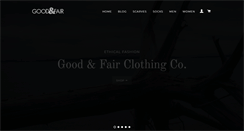 Desktop Screenshot of goodandfairclothing.com